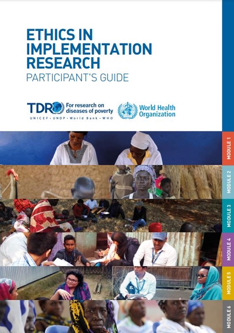 Training course on ethics in implementation research: Participant's guide