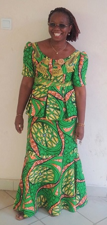 Image of Jackie in a national dress