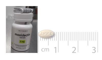 moxidectin bottle and pill