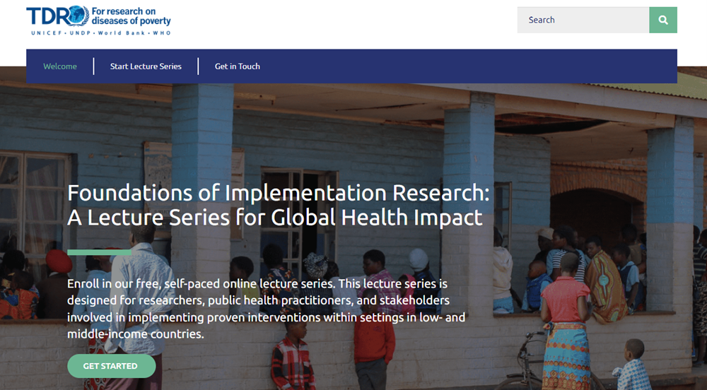 Website for the new Foundations of Implementation Research lecture series