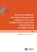 Seven principles for strengthening research capacity in low- and middle-income countries: simple ideas in a complex world