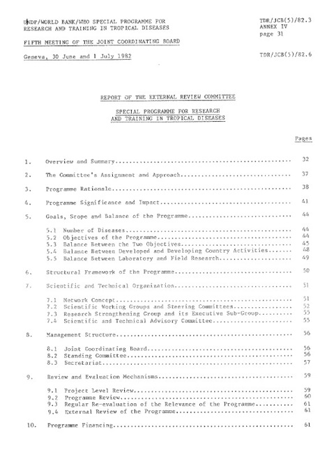 The First External Review