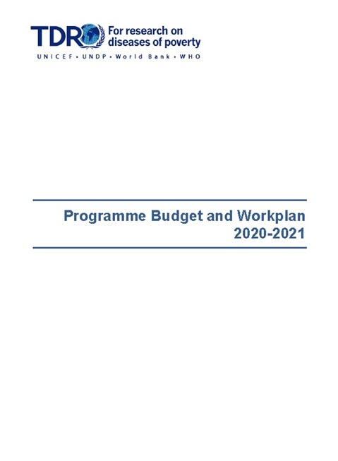 Programme Budget and Workplan 2020-2021