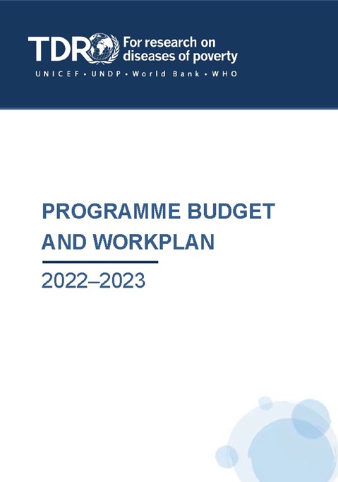 Programme budget and workplan 2022-2023