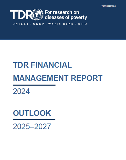 TDR financial management report 2024 and outlook 2025-2027