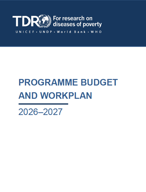 TDR Programme budget and workplan 2026-2027